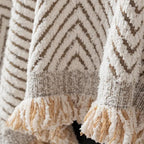 Striped Textured Sofa Cover