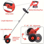 Cordless Electric Lawn Mower 2500W with 2 Batteries & 3 Blades