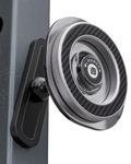 BLAUBECK Magnetic Gym Phone Holder – MagSafe & Android Compatible | Carbon Fiber & Acrylic | 360° Ball Joint Mount for Squat Racks, Golf Carts & Metal Surfaces