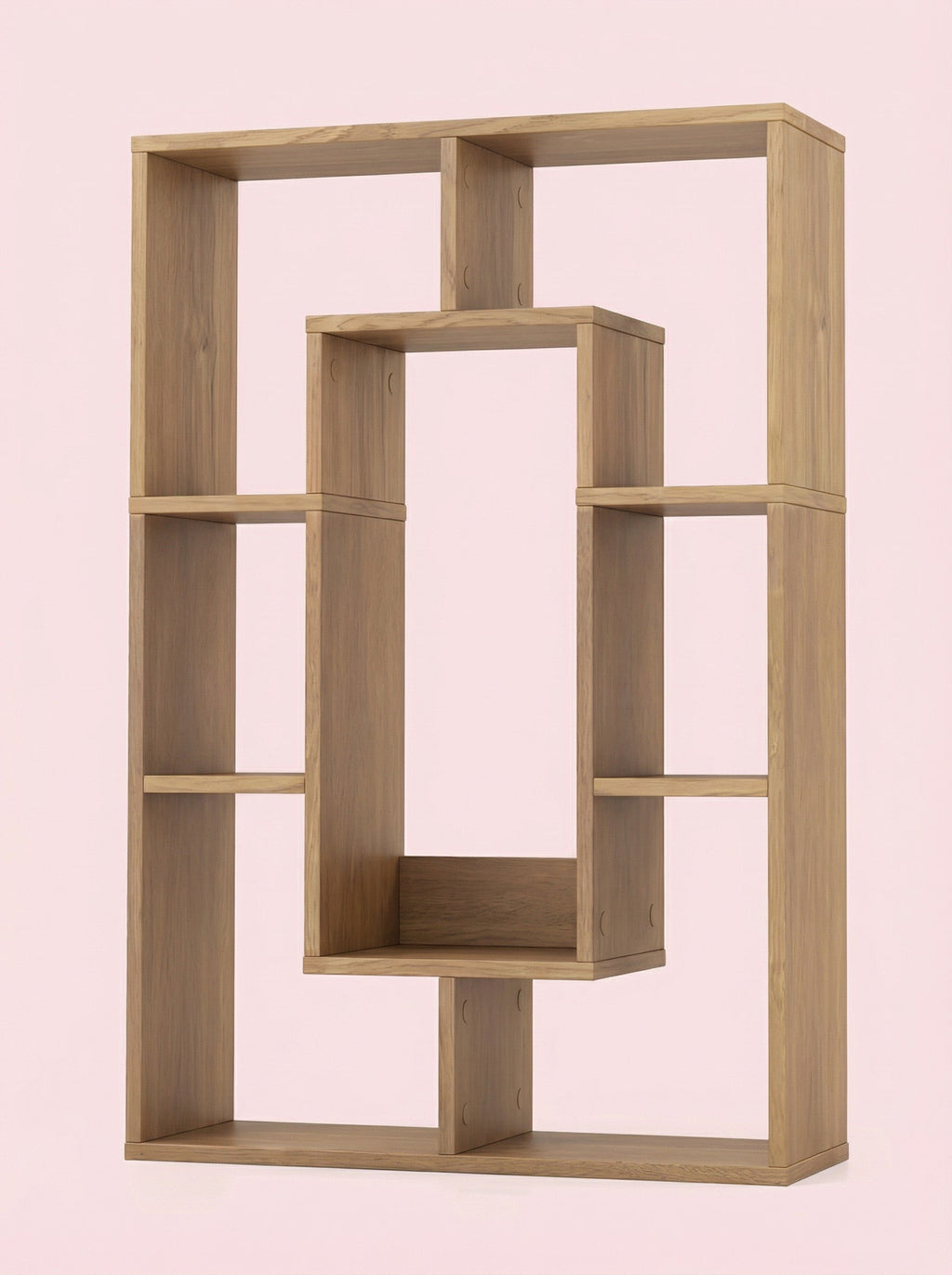 7-Tier Cube Bookshelf, Tall Narrow Bookcase for Small Spaces