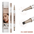 Dual-Ended Freckle Pen & Freckle Stamp - Precise 15° Curved Tip Makeup Waterproof & Smudge Proof, Long Lasting Faux Freckles Pencils