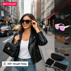 Women’s Polarized Square Sunglasses – Lightweight UV400 Shades for Driving, Beach & Travel