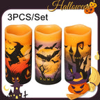 Halloween Flameless Candles Set
