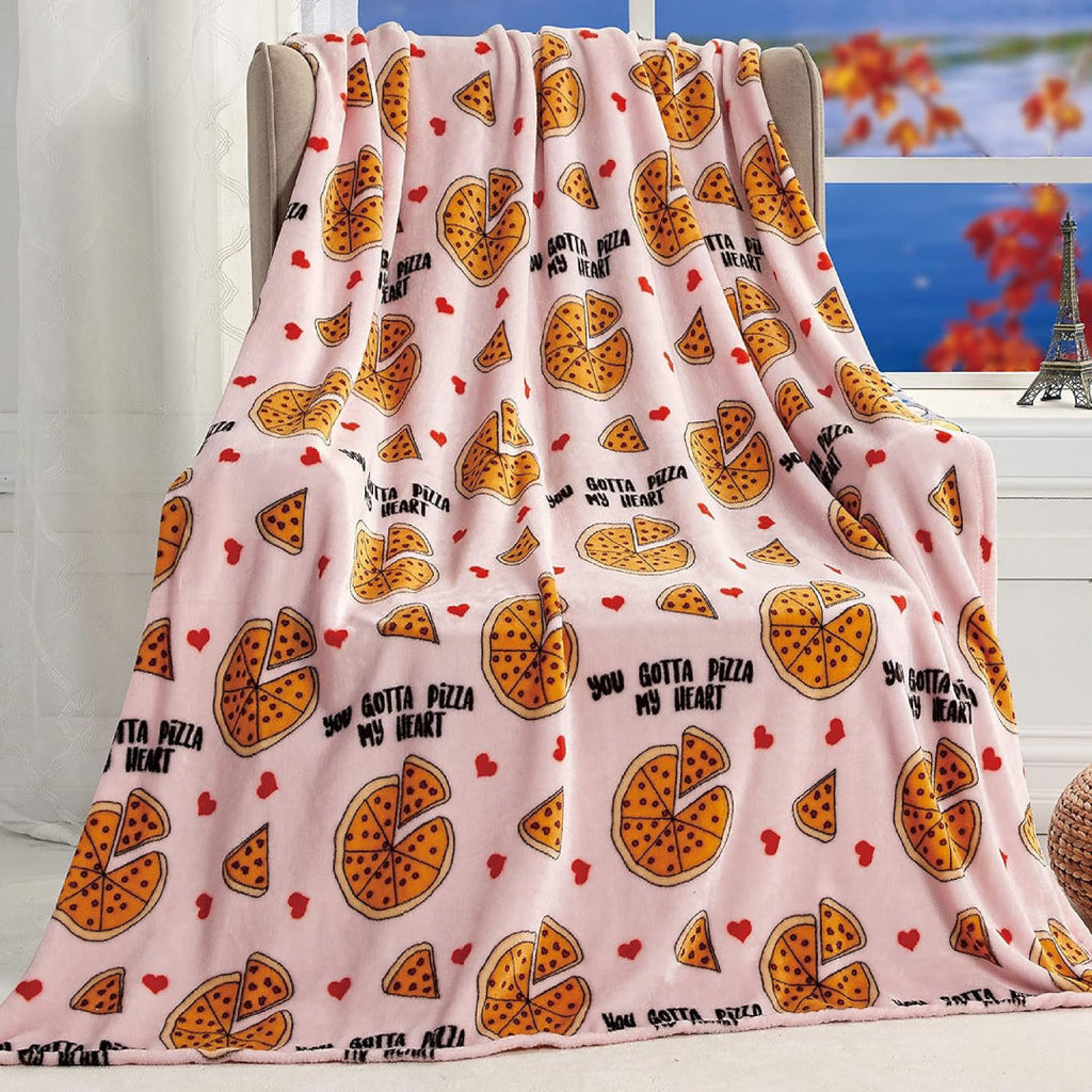 Valentine's Day Heart-Themed Throw Blanket – Ultra Plush, Soft, Cozy, and Luxurious Fleece, 50" x 60"