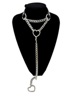Swivel Clasp Leather Choker Collar