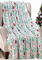 Soft Fleece Throw Blanket 50x60 – Lightweight Cozy Bed Couch Sofa Blanket for All Seasons