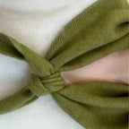 Korean Style Knitted Scarf for Winter Women