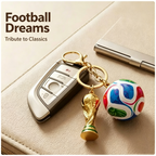 2026 USA - CANADA - MEXICO Soccer Ball Keychain, Pu Football Trophy Pendant Bag Charm Exquisite Souvenir for Fans Gifts Party Favors
