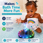 Kids Bath Fountain Toy with Colorful LED Lights – Automatic Water Spray Bathtub Toy for Toddlers & Babies
