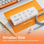 18-Outlet Power Strip with USB & Type-C – Surge Protection