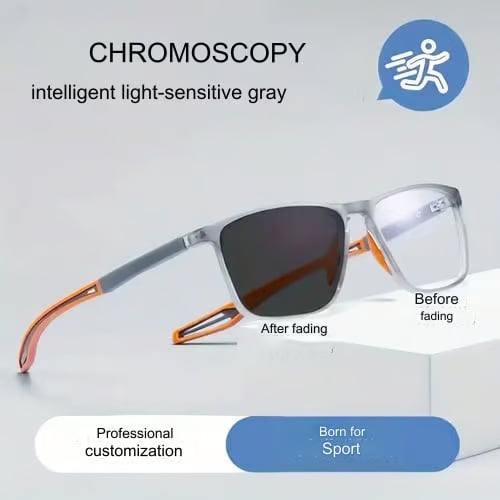 Sports smart photochromic reading glasses