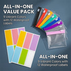 Self-Sealing Zip Storage Bags for Travel & Daily Organization