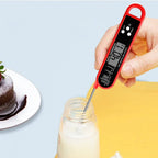 Digital Backlit Folding BBQ Kitchen Thermometer | Instant Read Meat Thermometer