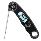 Digital Backlit Folding BBQ Kitchen Thermometer | Instant Read Meat Thermometer
