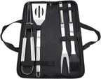 4 Piece Tool Set Stainless Steel Grill Accessories