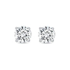 2 Ct Round Lab Created Grown Diamond Earrings 950 Platinum E/VVS Basket Screw