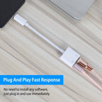 2-in-1 3.5mm Headphone Adapter Charger Audio Splitter Dongle