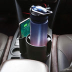 2-in-1 Car Cup Holder with Phone Holder Adjustable Base