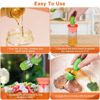 2-in-1 Glass Olive Oil Dispenser with Silicone Dropper