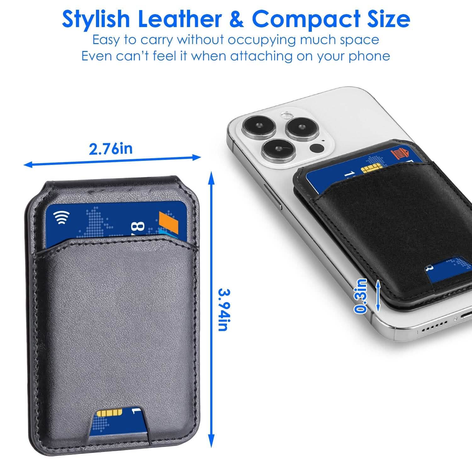 2-in-1 Magnetic Card Wallet Phone Stand
