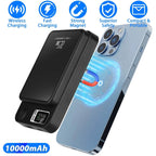 2-in-1 Magnetic Wireless Power Bank 10000mAh PD20W Fast Charger Mag Safe