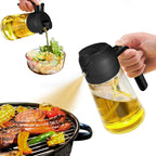 2-in-1 Olive Oil Spray - Premium 470mL Glass Bottle