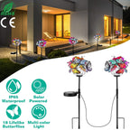2-in-1 Outdoor Butterfly Solar Light Yard Stake