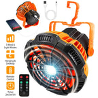 2-in-1 Portable Camping Lantern Electric Fan
