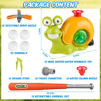 2-in-1 Snail Water Sprinkler Baseball Toy with 2 Sprinkler Nozzles