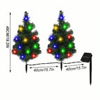 2-in-1 Solar Christmas Tree Lawn Light