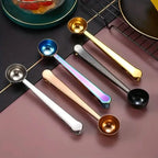 2-in-1 Stainless Steel Coffee Spoon and Sealing Clip