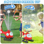 2-in-1 Water Sprinkler Baseball Helicopter Toy