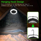 2-in-1 Outdoor Battery/USB Operated Portable Camping LED Fan