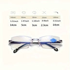 2-Pack: +100 Clear Lens Anti-Eyestrain Computer Unisex Glasses