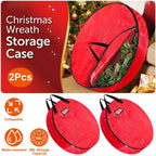 2-Pack: 30" Christmas Wreath Storage Bag 88L