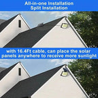 2-Pack: 200-LED/3Modes Upgraded Split Solar Motion Sensor Light Outdoor with Remote