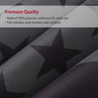 2-Pack: 3X5 Ft. All Black American Flag