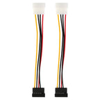 2-Pack: 4 Pin Male To 15Pin Female Data Cable Adapter