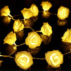 2-Pack: 40 LEDs Rose Flower String Lights