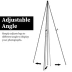 2-Pack: 61" Collapsible A Frame Tripod Easel Iron Alloy Drawing Stand