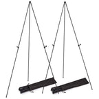 2-Pack: 61" Collapsible A Frame Tripod Easel Iron Alloy Drawing Stand