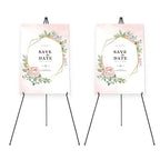 2-Pack: 61" Collapsible A Frame Tripod Easel Iron Alloy Drawing Stand