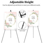 2-Pack: 61" Collapsible A Frame Tripod Easel Iron Alloy Drawing Stand