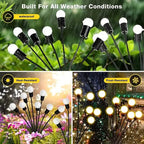 2-Pack: 12-LED Solar Garden Lights