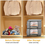 2-Pack: 90L Large Capacity Foldable Closet Organizer