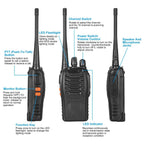 2-Pack: Baofeng BF-888S Walkie Talkies Two Way Radio
