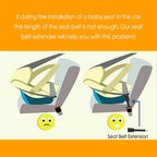 2-Pack: Car Seat Belt Extender