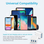 2-Pack: Compact 3-Port USB Wall Charger Adapters with Quick Charge