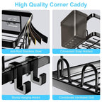 2-Pack: Corner Shower Caddy No Drilling Adhesive Shower Organizer