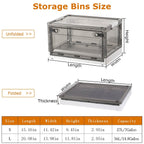 2-Pack: Foldable Storage Bins Collapsible Storage Box Organizer